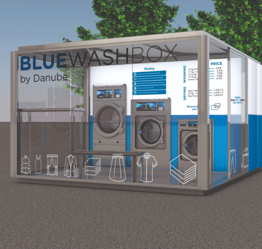 self-service laundry module